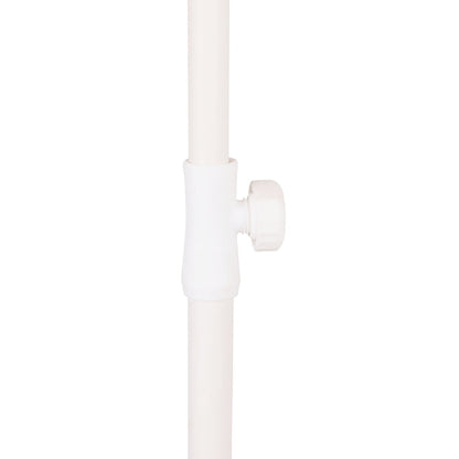 Amalfi Umbrella Scallop Edge Taupe/White Stripe