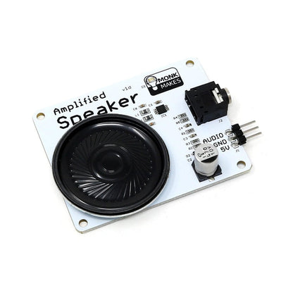 Amplified Speaker Kit for Raspberry Pi [Discontinued] by Monk Makes - The Pi Hut