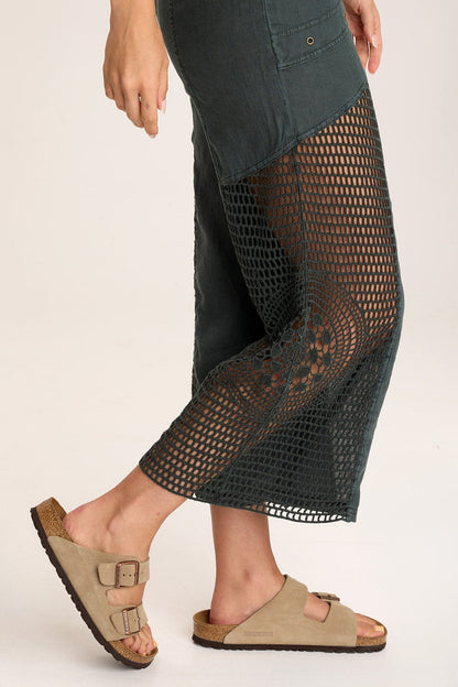 XCVI Anamita Linen/Crochet Jumpsuit