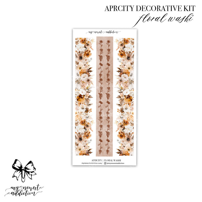 Floral Washi / Premium Matte