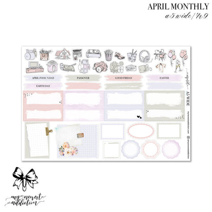 APRIL 2026 A5 WIDE MONTHLY