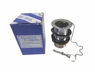 Aquarius Metal Basin Waste Unslotted 1 1/2" x 3" - AQUA035 MEGA