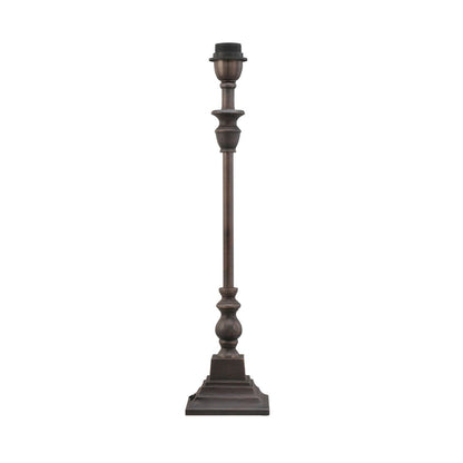 Arlington Aged Bronze Metal Table Lamp Base 12x12x48cm