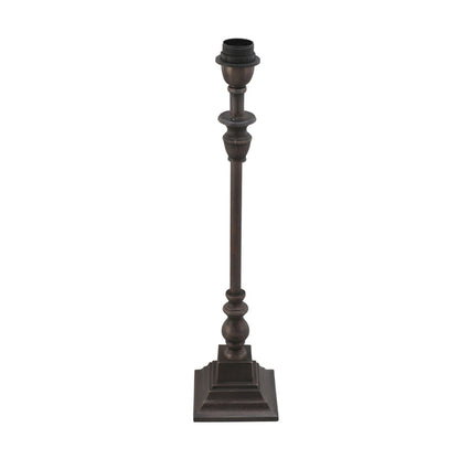Arlington Aged Bronze Metal Table Lamp Base 12x12x48cm