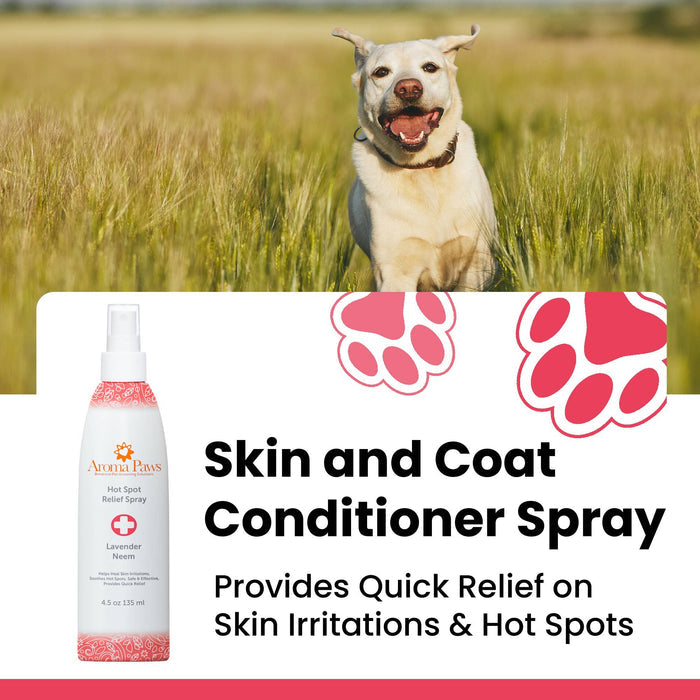 Aroma Paws - 4.5 Oz Hot Spot Relief Spray - Dog.Dog.Cat.