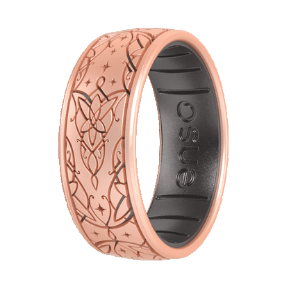 The Lord of the Rings Silicone Ring - Arwen's Evenstar - Rose Gold/Platinum