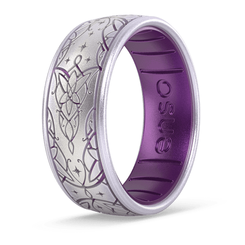 The Lord of the Rings Silicone Ring - Arwen's Evenstar - Unicorn/Amethyst