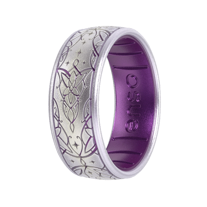The Lord of the Rings Silicone Ring - Arwen's Evenstar - Unicorn/Amethyst