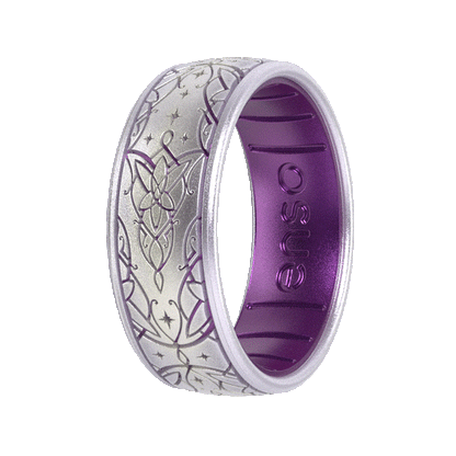 The Lord of the Rings Silicone Ring - Arwen's Evenstar - Unicorn/Amethyst