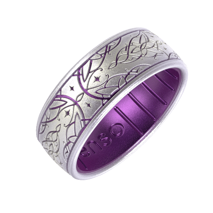The Lord of the Rings Silicone Ring - Arwen's Evenstar - Unicorn/Amethyst