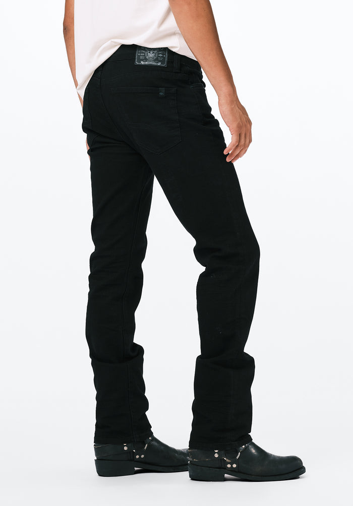 Buffalo Men Jeans Black Denim Denim Pants Stretch