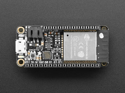 Assembled Adafruit HUZZAH32 – ESP32 Feather Board (with Stacking Headers) by Adafruit - The Pi Hut
