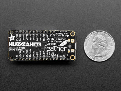 Assembled Adafruit HUZZAH32 – ESP32 Feather Board (with Stacking Headers) by Adafruit - The Pi Hut