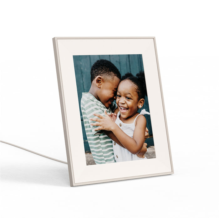 Aura Aspen 12" Digital Photo Frame – White Quartz – view 2