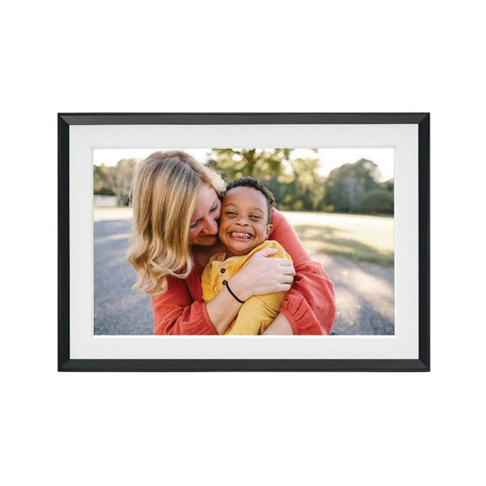 Aura Carver 10.1" Digital Photo Frame with Mat – Clay