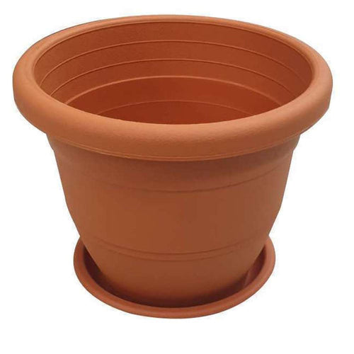 Baba Planter Pot & Saucer Set (Cotta)
