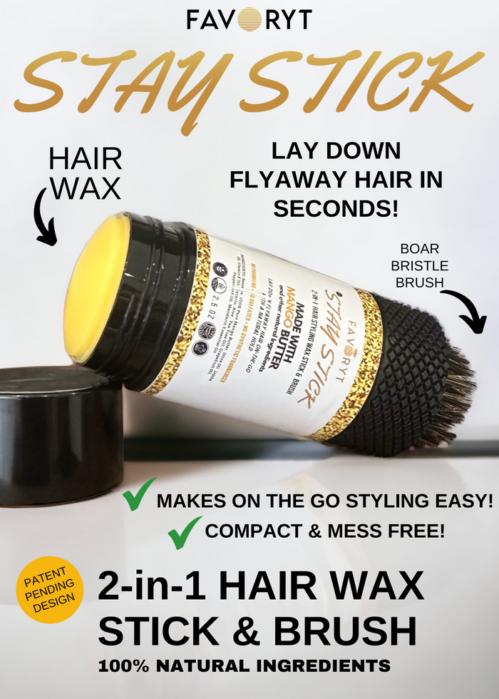 (Backorder - ships 10/30/26) Stay Stick Hair Styling Wax and Brush
