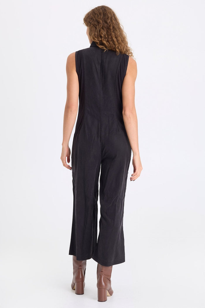 XCVI Badru Twill Snap Up Jumpsuit