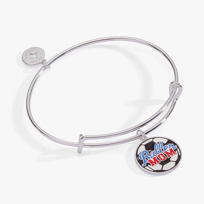 'Baller Mom' Soccer Charm Bangle
