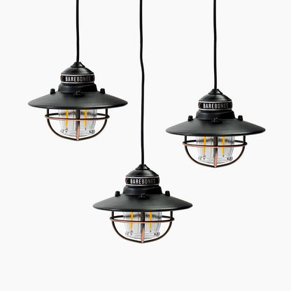 Barebones Edison Pendant String Lights Antique Bronze