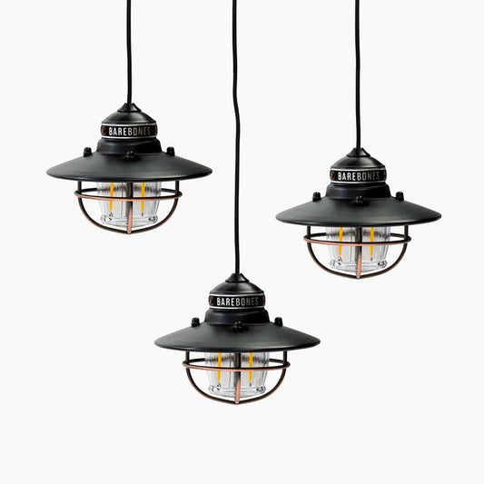 Barebones Edison Pendant String Lights Antique Bronze