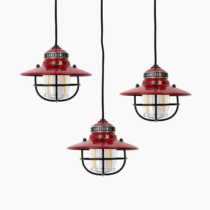 Barebones Edison Pendant String Lights Red