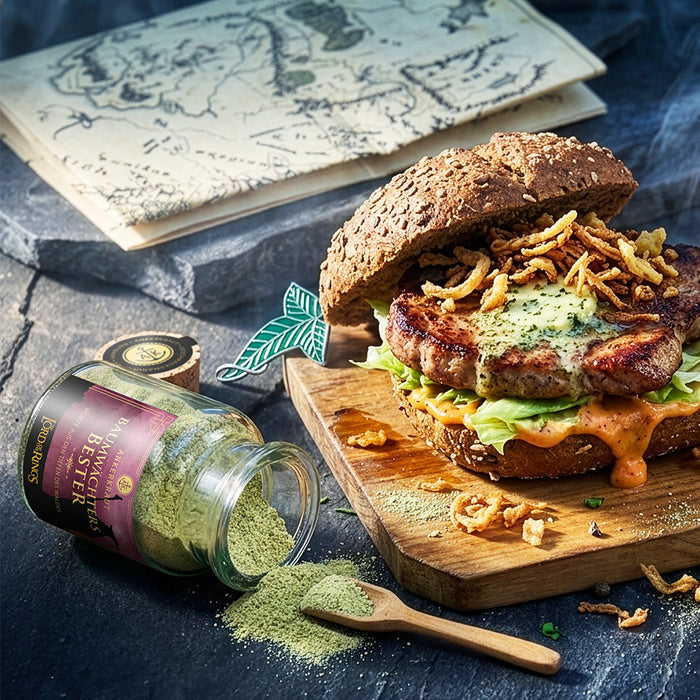 Kabeljau mit Dill-Curry-Honig-Sauce