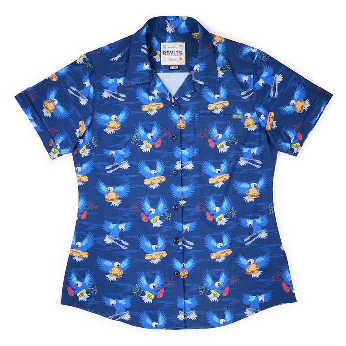 RSVLTS XS RSVLTS Women's Short Sleeve Shirt BBQ Wings – Women's KUNUFLEX Short Sleeve Shirt BBQ Wings – Women's KUNUFLEX Short Sleeve Shirt