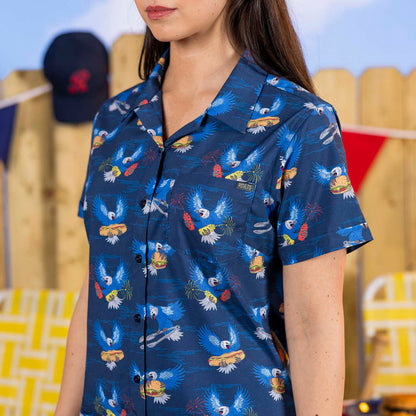 RSVLTS RSVLTS Women's Short Sleeve Shirt BBQ Wings – Women's KUNUFLEX Short Sleeve Shirt BBQ Wings – Women's KUNUFLEX Short Sleeve Shirt