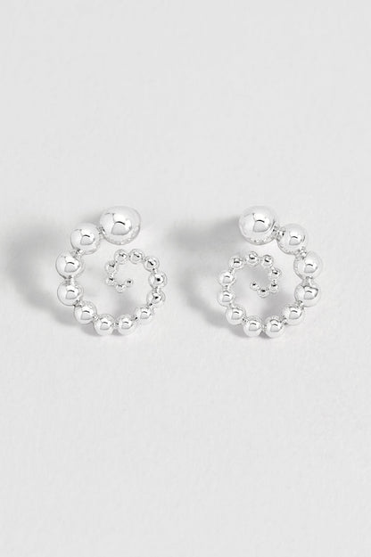 Beaded Swirl Earrings