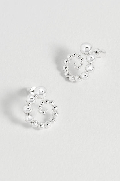 Beaded Swirl Earrings