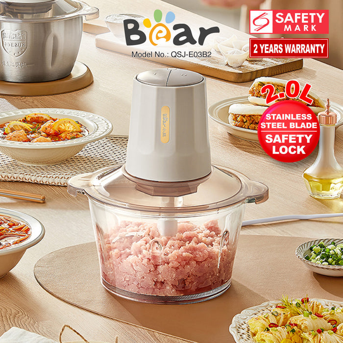 Bear Electric Food Chopper 2.0L (QSJ-E03B2)