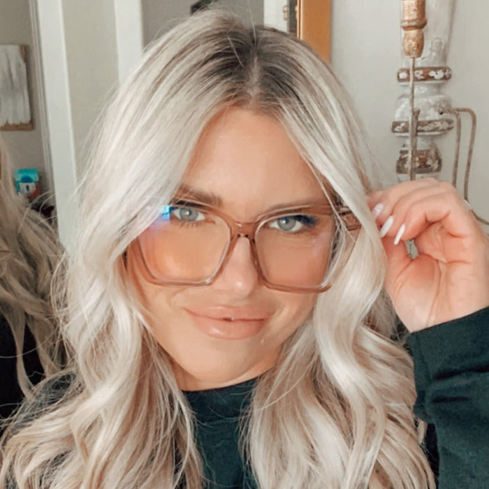 BECKY II - CREAM TORTOISE + BLUE LIGHT TECHNOLOGY GLASSES