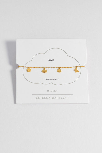 Bee And Butterfly Charm Bracelet