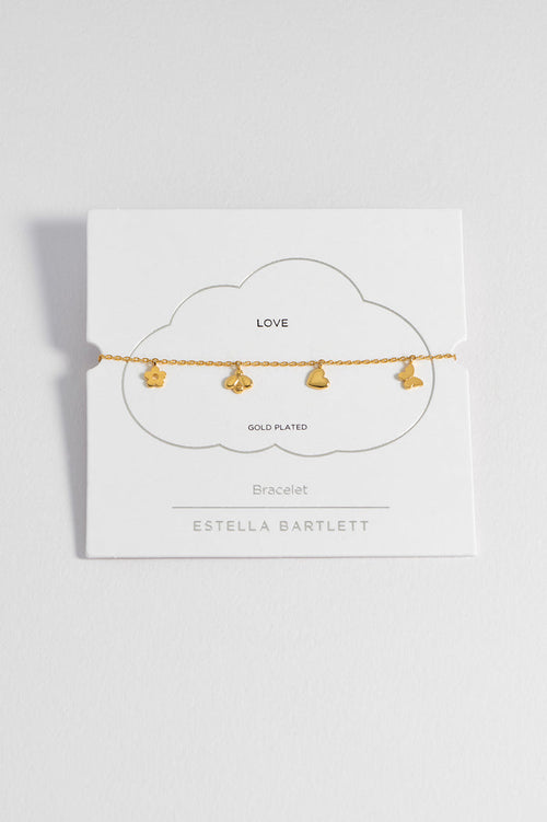 Bee And Butterfly Charm Bracelet