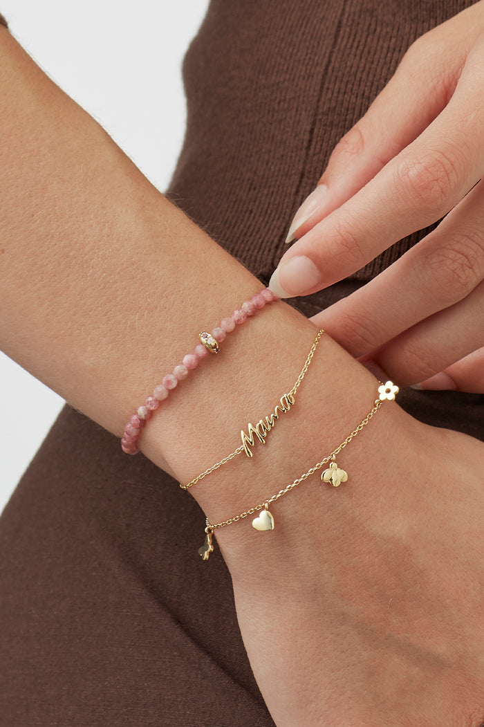 Bee And Butterfly Charm Bracelet