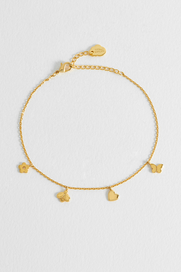 Bee And Butterfly Charm Bracelet