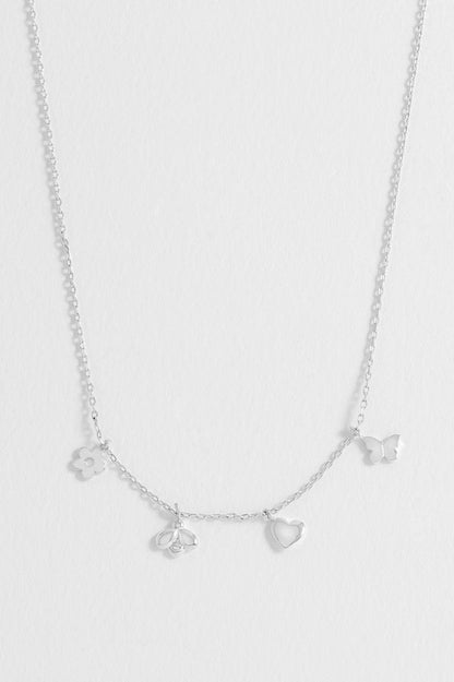 Bee and Butterfly Charm Necklace