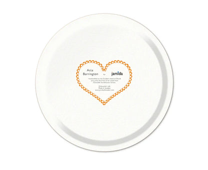 BEER O CLOCK ROUND ORANGE TRAY