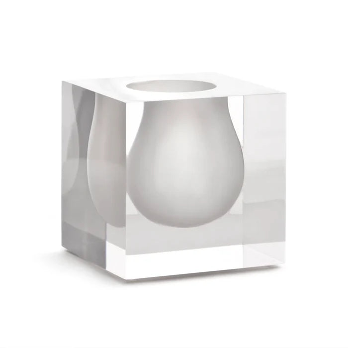 BEL AIR MINI SCOOP VASE, WHITE