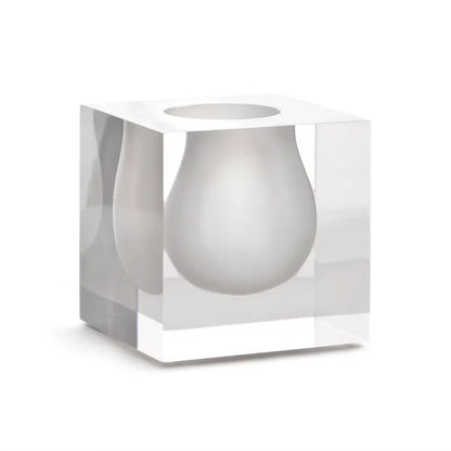 BEL AIR MINI SCOOP VASE, WHITE