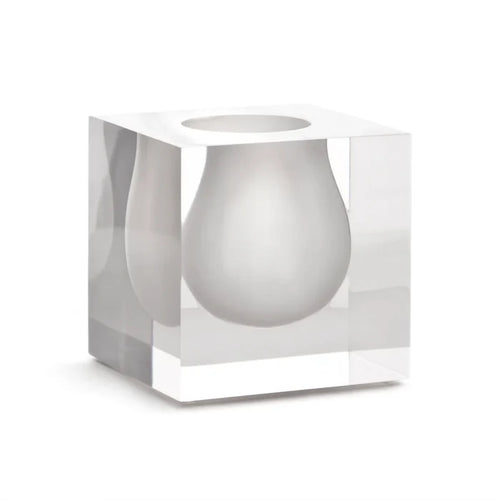 BEL AIR MINI SCOOP VASE, WHITE