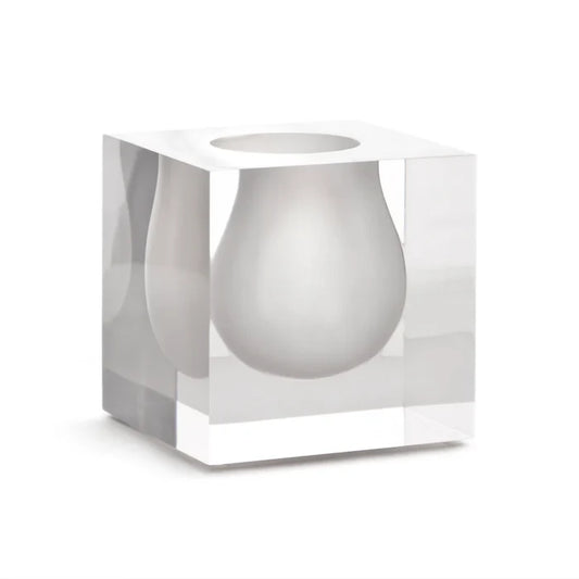 BEL AIR MINI SCOOP VASE, WHITE