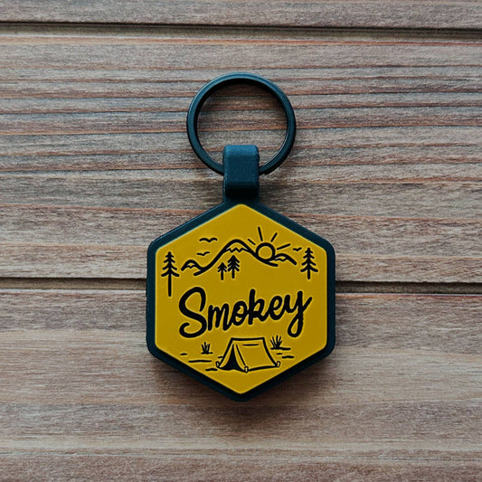 Besties Pets - Adventure Is Calling Silicone Dog ID Tag - Dog.Dog.Cat.