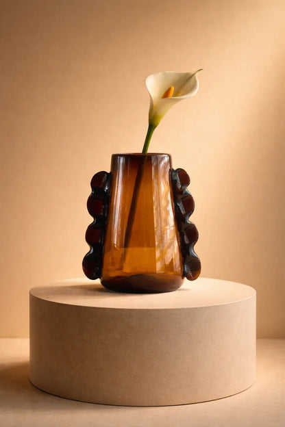 BETTA VASE AMBER