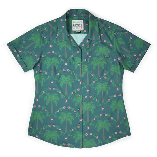 RSVLTS XS RSVLTS Women's Short Sleeve Shirt BIG Keep Palm – Women's KUNUFLEX Short Sleeve Shirt BIG Keep Palm – Women's KUNUFLEX Short Sleeve Shirt