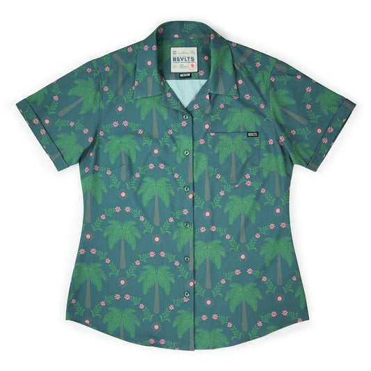 RSVLTS XS RSVLTS Women's Short Sleeve Shirt BIG Keep Palm – Women's KUNUFLEX Short Sleeve Shirt BIG Keep Palm – Women's KUNUFLEX Short Sleeve Shirt