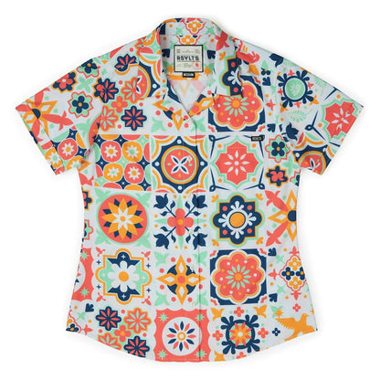 RSVLTS XS RSVLTS Women's Short Sleeve Shirt BIG Talavera – Women's KUNUFLEX Short Sleeve Shirt BIG Talavera – Women's KUNUFLEX Short Sleeve Shirt