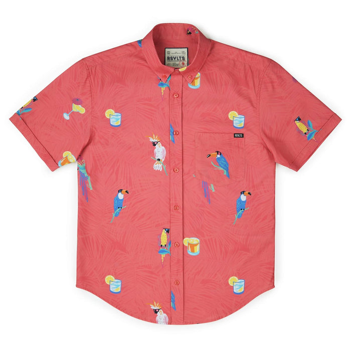 RSVLTS RSVLTS Short Sleeve Shirt BIG Tropical Flocktails – KUNUFLEX Short Sleeve Shirt BIG Tropical Flocktails – KUNUFLEX Short Sleeve Shirt