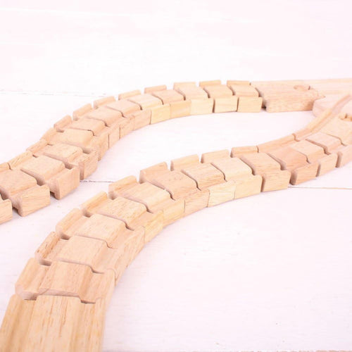 Bigjigs ‎BJT164 Rail Wooden Crazy Track Pack Of 2